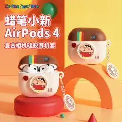 ROCK蜡笔小新AirPods4复古相机硅胶耳机套