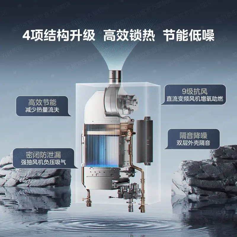 美的（Midea）14升燃气热水器天然气【优于13L】【国补立减15%】家用智能变频恒温节能低水压启动JSQ27-HWAPro