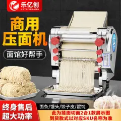 乐亿创电动面条机商用家用全自动压面机小型电动擀面机不锈钢大功率多功能切饺子皮馄饨皮出面机不锈钢160型豪华压面款（550W)【推荐家用】
